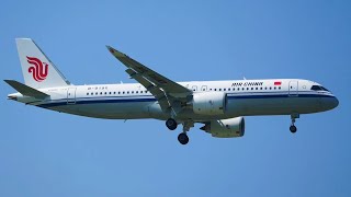 Full video spotting the first Air China C919 arriving at ZBAA [upl. by Dunkin239]