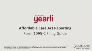 ACA Form 1095 C Part 2 Filing Guide [upl. by Derag913]