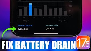 iOS 175  How To FIX Battery DRAIN on iPhone [upl. by Dougie]