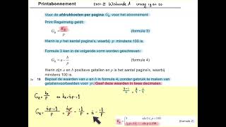 2024II Printabonnement vraag 19 en 20 havo wiskunde A [upl. by Tekla]