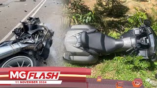 Penunggang Motosikal Berkuasa Tinggi Maut MGFlash [upl. by Heintz485]