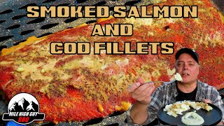 Smoked Salmon And Cod On A Pellet Grill  Z Grills [upl. by Natek]