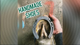 Everyday Horseshoeing using HANDMADE Shoes Farrier Shoeing Hind Feet of Horse Hoof Restoration [upl. by Russell]