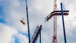 Valravn Roller Coaster Topped Off Cedar Point 2016 Ohio [upl. by Libyc]