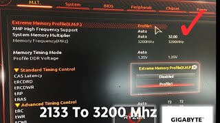 How to Enable XMP Profile for 3200MHz on Gigabyte B450M Motherboard  RAM Speed Upgrade Guide [upl. by Bohi]