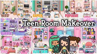 Toca Life World Teen Room Makeover  Toca Boca  NecoLawPie [upl. by Jamnes]