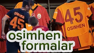 Galatasarayosimhen forma satışlarını hızlandırmış Galatasaray store baktık 45 numara osimhen forma [upl. by Trawets711]