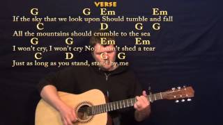 Stand By Me Ben E King Easy Guitar Strum Cover Lesson with LyricsChords  Capo 2nd standbyme [upl. by Decato]