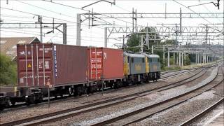 Freightliner Class 86 Double Header at Rugeley Trent Valley [upl. by Perry866]