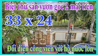 Bán biệt thự góc 2 mặt tiền chính chủ xây ở đẳng cấp đại gia view công viên hồ nước mát mẻ 58 [upl. by Erapsag981]