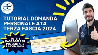 Tutorial Domanda Personale ATA Terza Fascia 2024 [upl. by Ajiak]