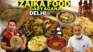 FAMILY RESTAURANT ZAIKA DELHI MUTTON NAHARI CHICKEN BIRYANI ZAIKA FOOD DARYAGANJ STREET FOOD DELHI [upl. by Cram]