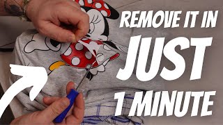 How to Remove Iron On  Heat Transfer Vinyl [upl. by Simone251]