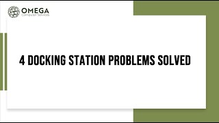 4 Docking Station Problems Solved [upl. by Aggappora]