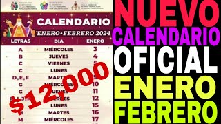 OFICIAL NUEVO CALENDARIO PAGOS ADULTOS MAYORES 6000 PENSIÓN 2024 [upl. by Whiffen]