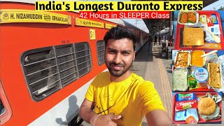 Longest Duronto Journey  Ernakulam Duronto Express  Food in Sleeper Class [upl. by Abeh429]