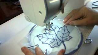 Free Motion Embroidery on Tulle [upl. by Yhtorod]