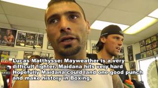 Lucas Matthysse on Molina Danny Garcia amp Mayweather vs Maidana [upl. by Mori698]