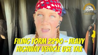 Filing Form 2290  Heavy Highway Vehicle Use Tax [upl. by Isman]