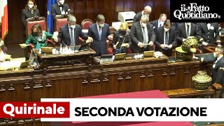 Quirinale fumata nera nella seconda votazione E nello spoglio finiscono anche DAlema e Bertolaso [upl. by Ailadi]