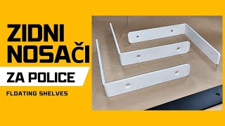 metalni zidni nosači za police  floating shelf brackets zidnepolice plutajućepolice shelves [upl. by Stead]