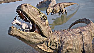 MAJUNGASAURUS VS GIGANOTOSAURUS  Jurassic World Evolution 2 [upl. by Esaele814]