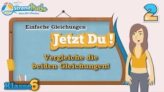 Einfache Gleichungen  Klasse 6 ★ Übung 2 [upl. by Eceer]