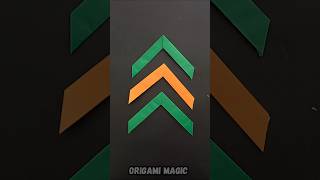 HOW TO MAKE AN ORIGAMI BOOMERANG  FLYING AND RETURNING🧡💚🧡💚🧡shorts boomrang origami howtomake [upl. by Townsend]