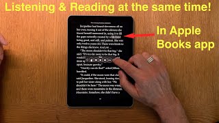 How To Listen Along while Reading an ebook in Apple Books app on an iPhone or iPad [upl. by Pronty]