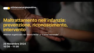 Maltrattamento nell’infanzia prevenzione riconoscimento intervento [upl. by Rici562]