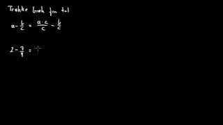 Brøker 11  Trække en brøk fra et tal [upl. by Mozes]