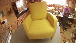 REUPHOLSTERING AN ARMCHAIR [upl. by Krasner]