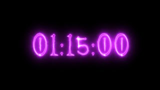 Purple neon vampire timer 1 hour 15 minutes countdown [upl. by Norihs]