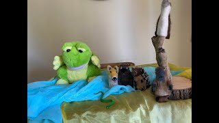 Puppet Storytelling Tiddalick The Thirsty Frog Tale [upl. by Ayotal]