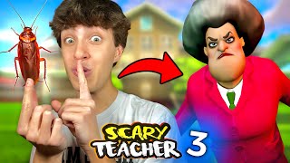 LA BROMA MÁS PESADA A LA PROFESORA MALVADA   Scary Teacher  Parte 3 [upl. by Enerol]