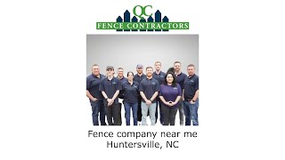 Fence company near me Huntersville NC  QC Fence Contractors [upl. by Akkahs]