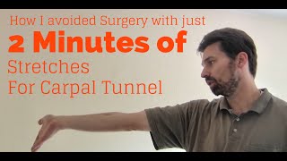 Wrist Exercises for Tendinitis Carpal Tunnel Syndrome  Avoid RSI injury in just 2 minutes a day [upl. by Nerra]