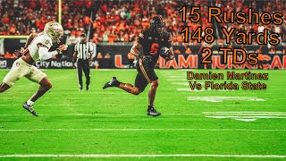 Damien Martinez highlights vs Florida State  CFB 2024 [upl. by Etnor]