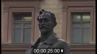 Moscow Monument of Felix Dzerzhinsky near Lubyanka Square in Moscow KGB headquarters 1990 [upl. by Tri758]