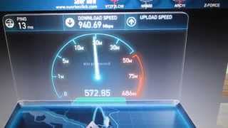 Singtel 1Gbps  Linksys EA9200 LAN performance [upl. by Nomad732]