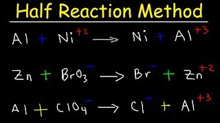 Half Reaction Method Balancing Redox Reactions In Basic amp Acidic Solution Chemistry [upl. by Jaddan372]