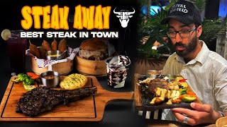 Best steak in Lahore   Food Review  Best Beef Steak  Beef Burger  Azeem Subhani [upl. by Mayman]