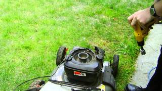 Craftsman Lawn Mower Electric Drill Start [upl. by Cardew]