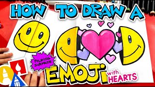 How To Draw An Emoji Folding Surprise With Hearts Inside [upl. by Cassondra]