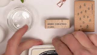 DIY Stamping Tutorial  weihnachtliche Teelichter mit eigenem Motiv stempeln [upl. by Broadbent951]