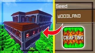 THE BEST WOODLAND MANSION SEED in Crafting and Building [upl. by Reinnej]