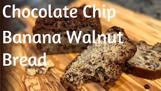 QuickampEasy Chocolate Chip Banana Walnut Bread [upl. by Bergerac]