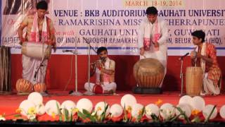 Folk Orchestra performance by Gauhati University students [upl. by Enelrihs371]