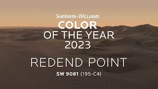 SherwinWilliams 2023 Color of the Year  Redend Point [upl. by Ahsitra]