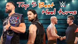 WWE TOP 5 BEST HEEL TUNS wwe top5 heels youtubevideo [upl. by Dnalevets]